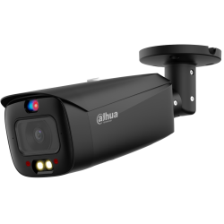 IP kamera 5 MP, 2.8 mm, su sirena ir švyturėliais IPC-HFW3549T1-AS-PV-S4, juoda