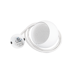 DELK 130/20 PP1 pakabinamas sferinis garsiakalbis 20W, 85 dB, 4 galios lygio reguliavimai