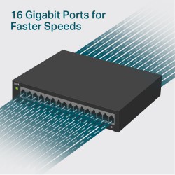 16 prievadų 10/100/1000Mbps Gigabit komutatorius TL-SG116E