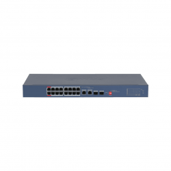 Dahua Komutatorius CS4218-16ET-190, 16x10/100 PoE, 2x Combo, L2, 190W