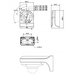 Vaizdo kameros laikiklis PFB203W