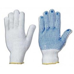 Knitted Dotted Gloves Size...