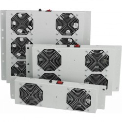 Cooling panel with 4 fans, with thermostat, mounted on the roof, white