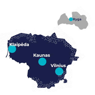 UAB Eproma padalinių žemėlapis